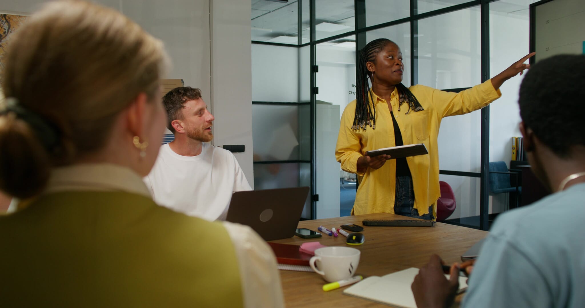 Meeting in the office