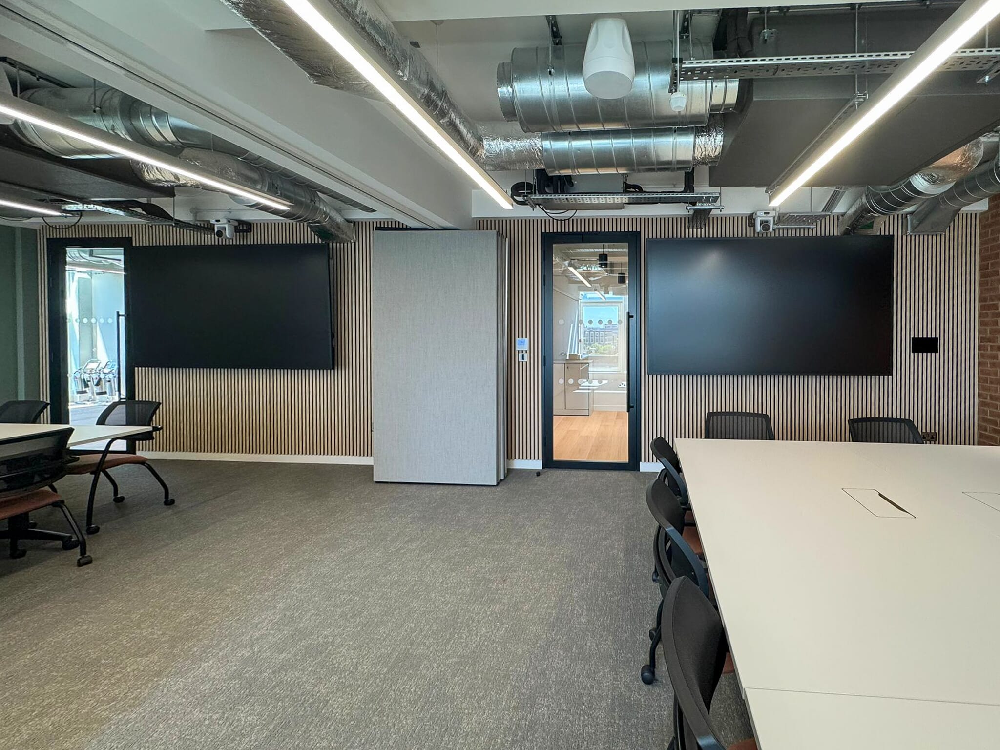 NatureWall acoustic panels installed in a meeting room