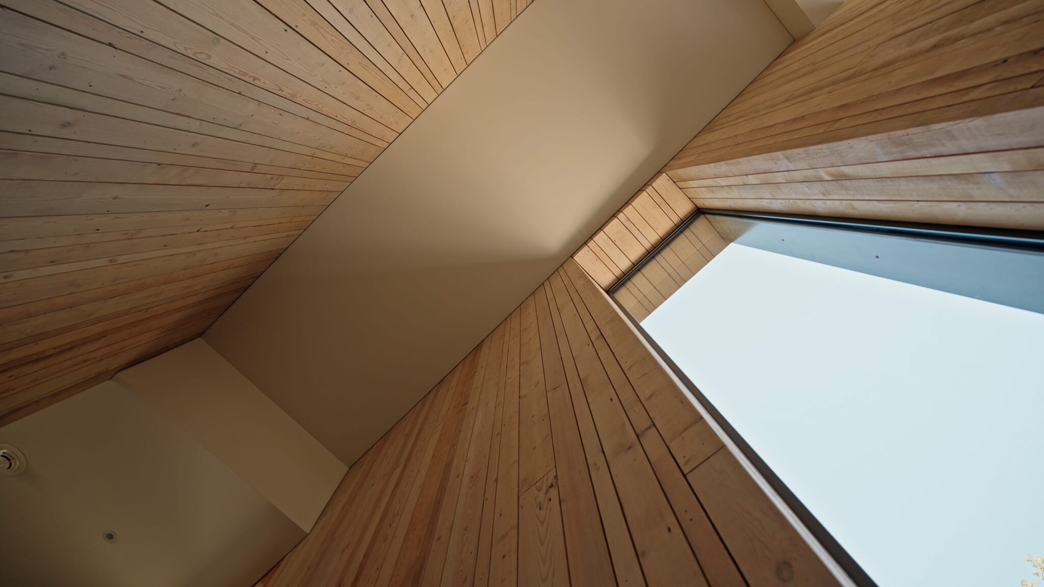 Tenso acoustic ceiling system installed in a luxury home